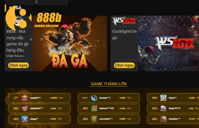 Đá gà 888B cũng thu hút nhiều người chơi tham gia