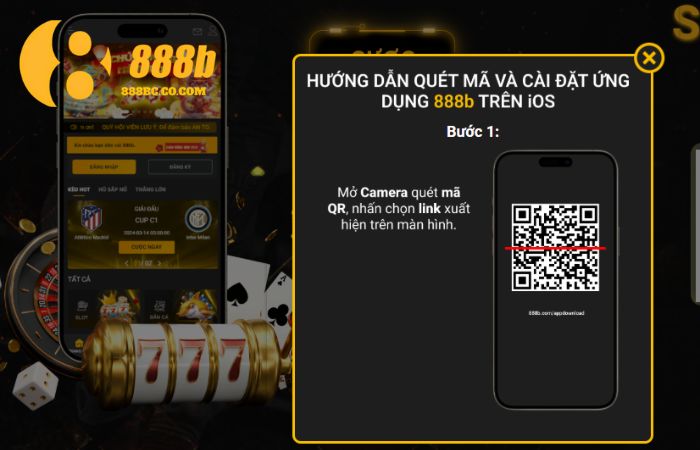 Hướng dẫn người chơi tải app 888B dành cho iPhone
