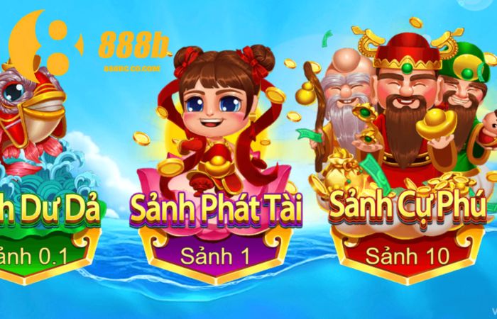 Có 3 sảnh chơi để anh em lựa chọn
